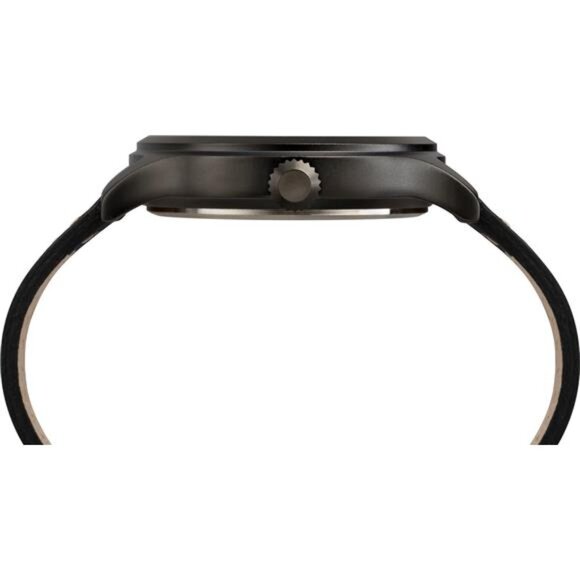 Mens Analog Watch Leather Strap Luminous Hands Indiglo 24 Hour Water Resistant - Picture 2 of 4